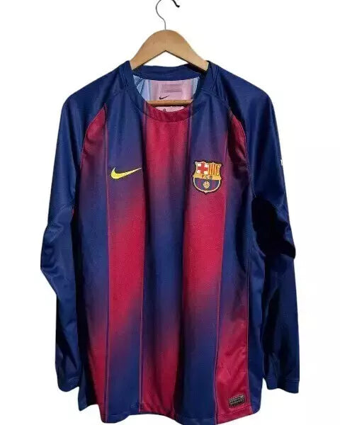 Camisa Barcelona Manga Longa Home 25/26 - Torcedor Masculino