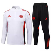 Conjunto de Treino Bayern de Munich 25/26 Branco e Vermelho - Adidas