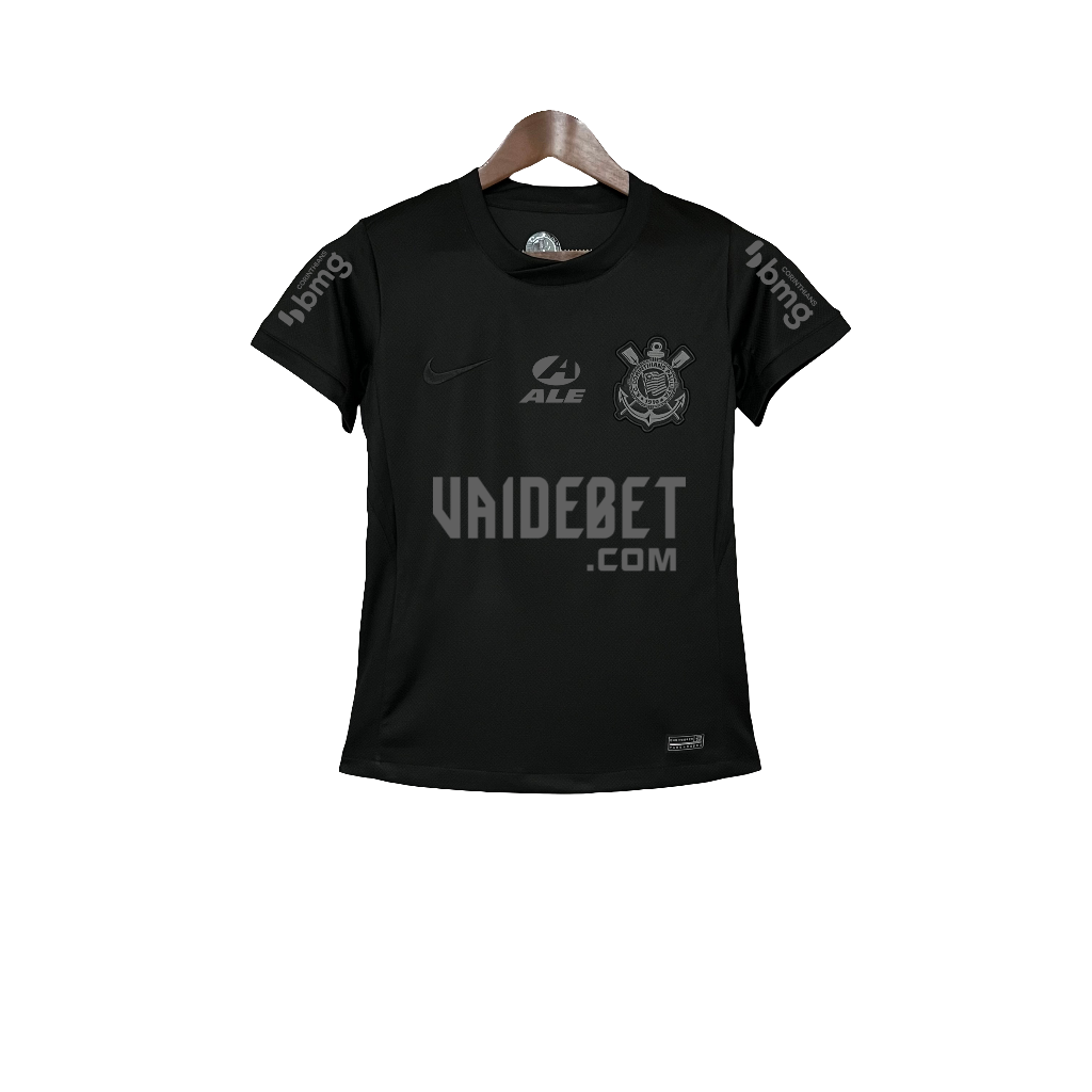 Camisa Corinthians 24/25 II Away - Todos os Patrocínios - Feminina