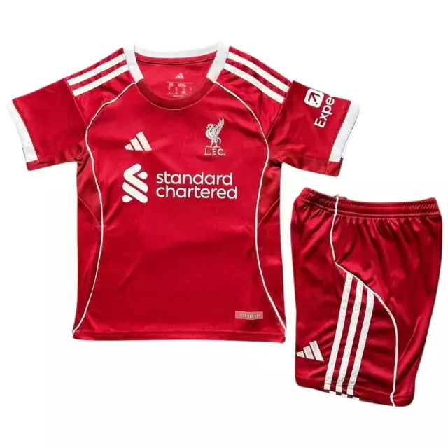 Conjunto Infantil Liverpool Home - 25/26